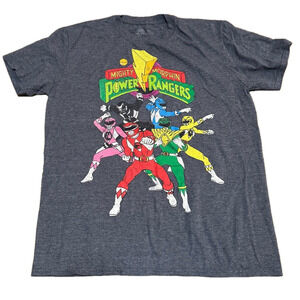 Mighty Morphin Power Rangers Graphic Tee Men Size L